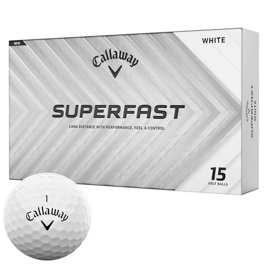 ゴルフボール キャロウェイ SUPERFASTスーパーファスト 1箱(15球入り) ホワイト