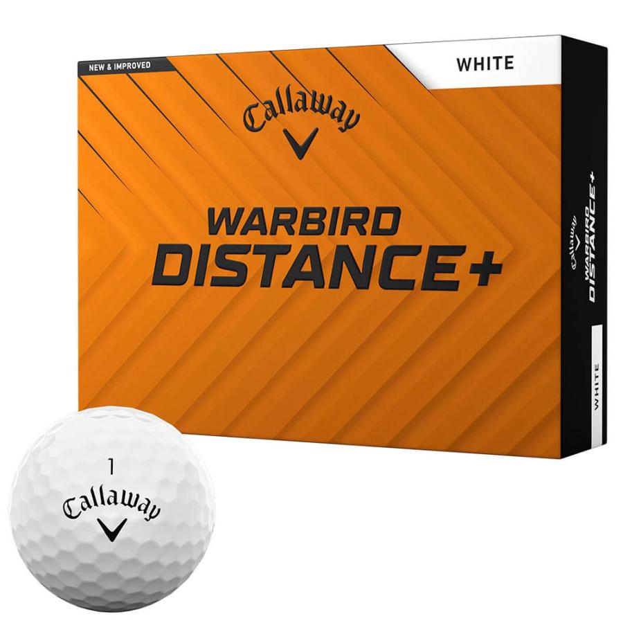 ゴルフボール キャロウェイ WARBIRD DISTANCE+ ウォーバード ディスタンスプラス 1ダース(12球入り) ホワイト