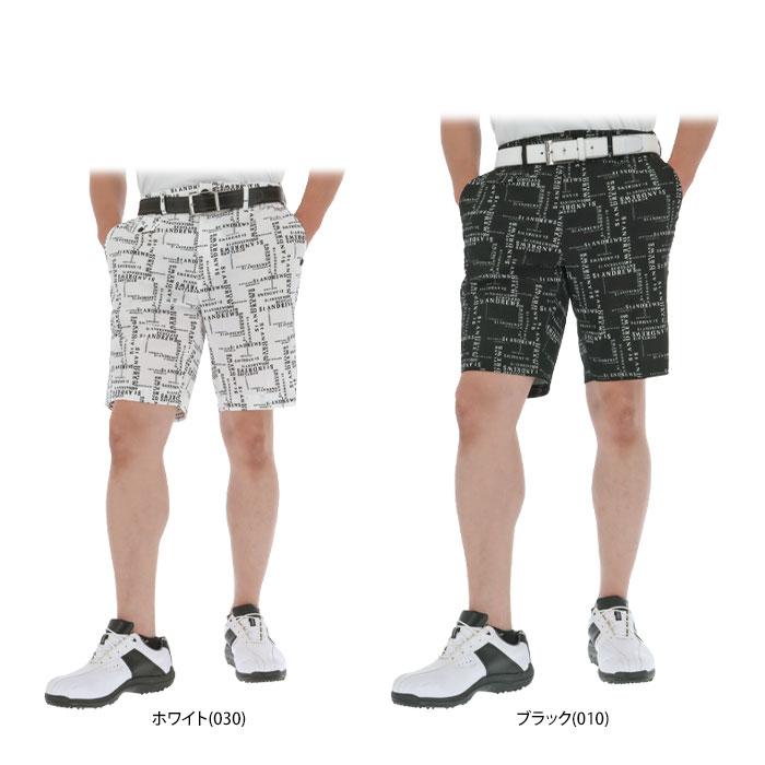 セントアンドリュース　メンズ 総柄 ロゴプリント サッカー素材 ストレッチ ショートパンツ 042-4132553 [2024年春夏モデル] 特価