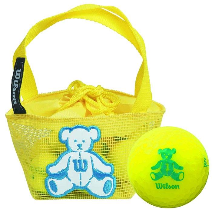 ウィルソン Wilson BEAR 4 ベア ネット入り ゴルフボール イエロー(8球入り)