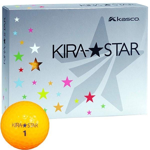 キャスコ KIRA STAR キラスター2 ゴルフボール 1ダース(12球入り) オレンジ