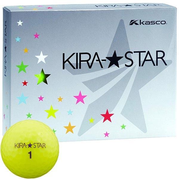 キャスコ KIRA STAR キラスター2 ゴルフボール 1ダース(12球入り) イエロー