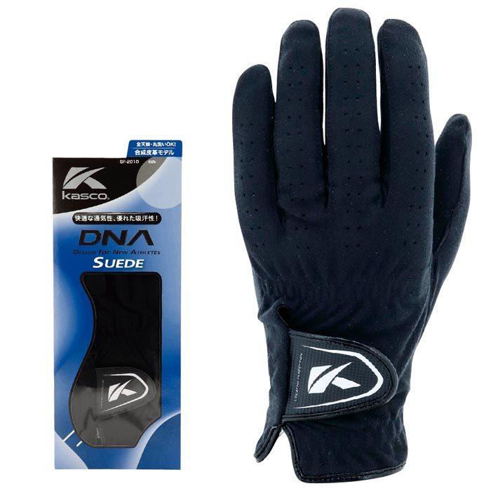 キャスコ　メンズ DNA SUEDE スエード ゴルフグローブ SF-2010 BK ブラック [2021年モデル]