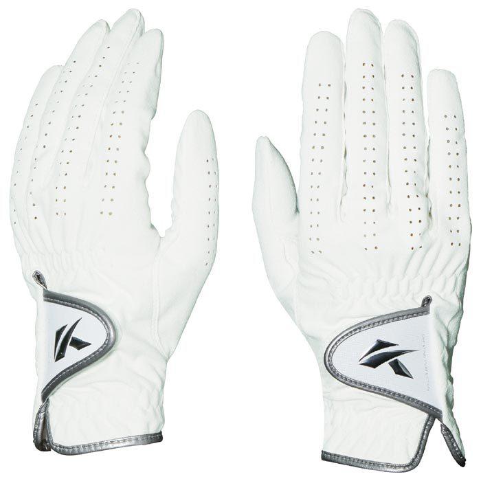 キャスコ　レディース DNA SUEDE スエード 両手用 ゴルフグローブ SF-2010LW WH ホワイト [2021年モデル]