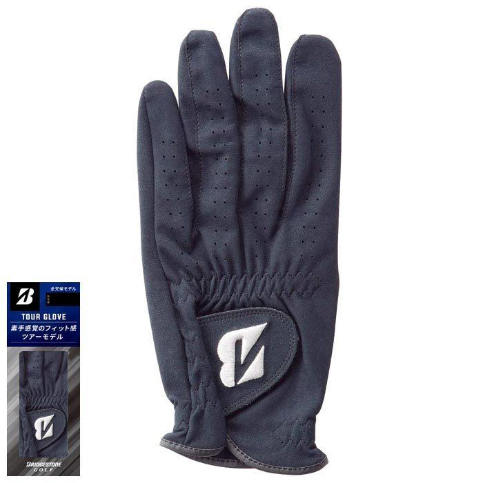 ブリヂストン　メンズ TOUR GLOVE ツアーモデル ゴルフグローブ GLG12 BK ブラック [2021年モデル]
