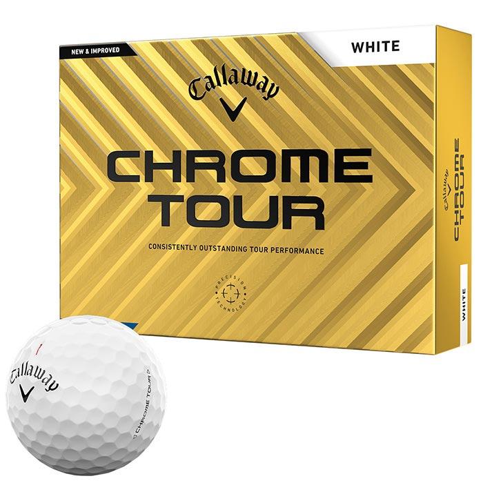キャロウェイ CHROME TOUR クロム ツアー ゴルフボール　1ダース（12球入り） ホワイト [2024年モデル] 特価