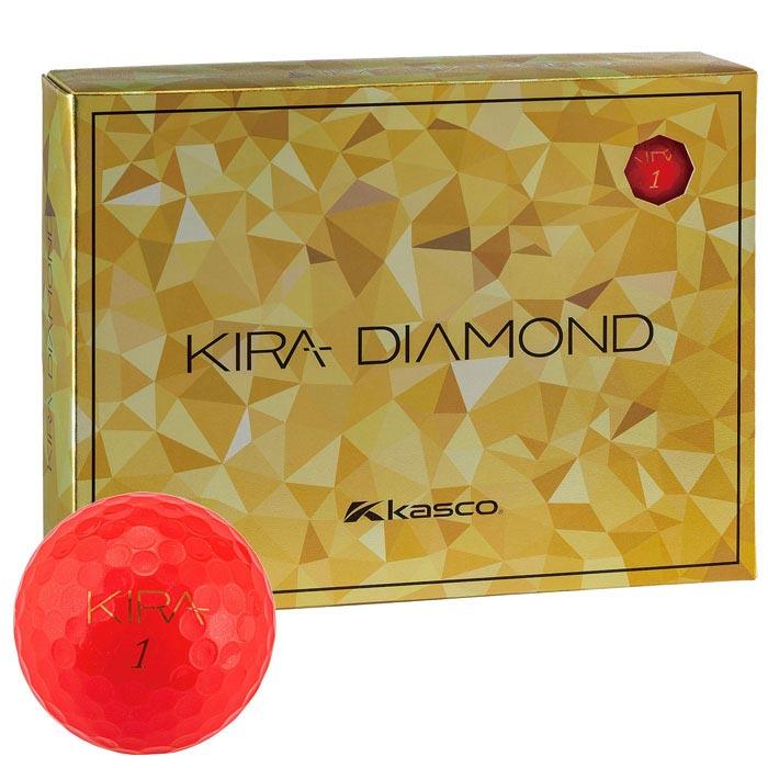 キャスコ　KIRA DIAMOND 2 キラ ダイヤモンド2 ゴルフボール 1ダース （12球入り） レッド [2024年モデル]