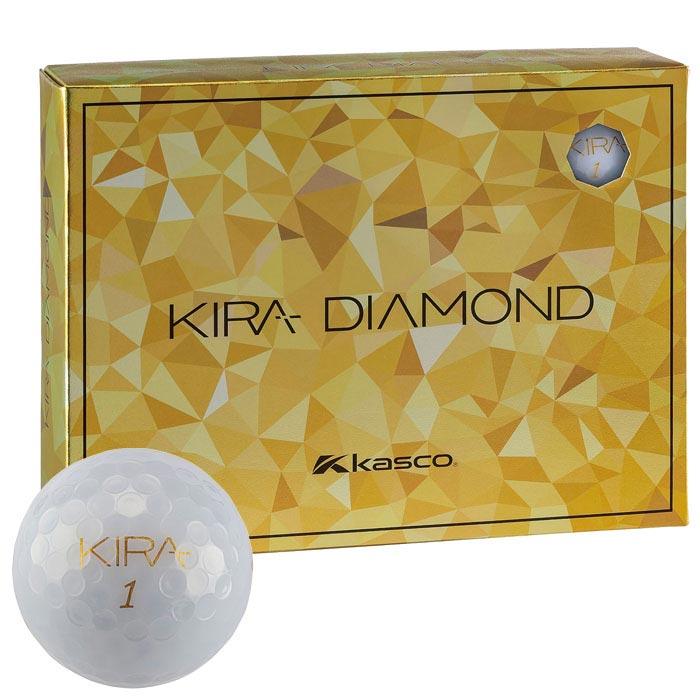キャスコ　KIRA DIAMOND 2 キラ ダイヤモンド2 ゴルフボール 1ダース （12球入り） ホワイト [2024年モデル]