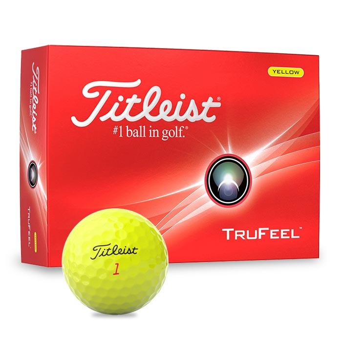 タイトリスト TRUFEEL トゥルーフィール ゴルフボール　1ダース（12球入り）　イエロー [2024年モデル]