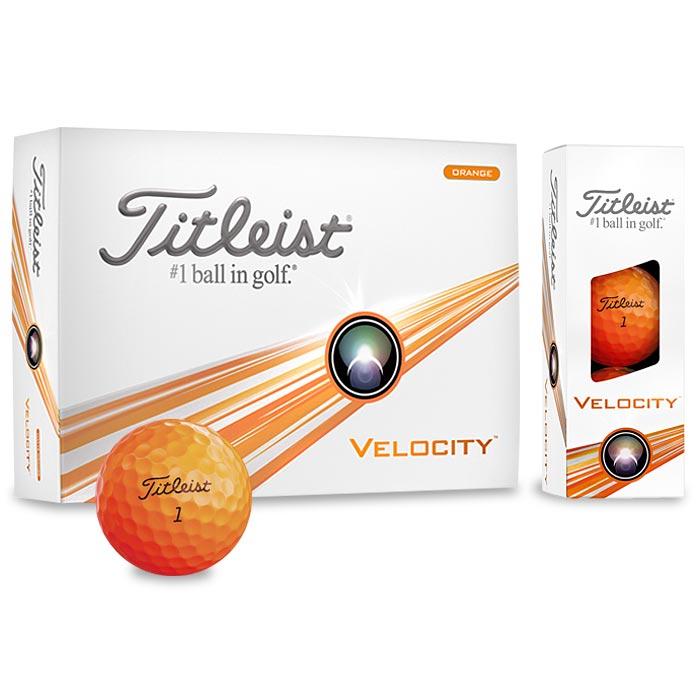 タイトリスト VELOCITY ベロシティ ゴルフボール　1ダース（12球入り）　オレンジ [2024年モデル]