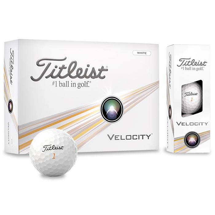 タイトリスト VELOCITY ベロシティ ゴルフボール　1ダース（12球入り）　ホワイト [2024年モデル]