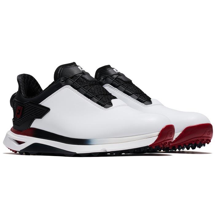フットジョイ　メンズ PRO/SLX BOA プロSLX ボア スパイクレス ゴルフシューズ 56909 ホワイト/ブラック/レッド [2024年モデル] 特価