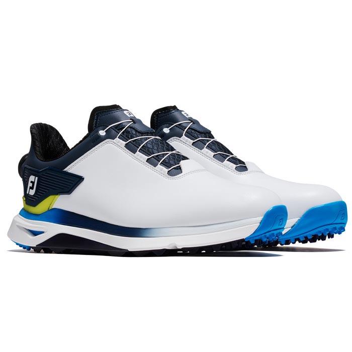 フットジョイ　メンズ PRO/SLX BOA プロSLX ボア スパイクレス ゴルフシューズ 56933 ホワイト/ネイビー/ブルー [2024年モデル] 特価