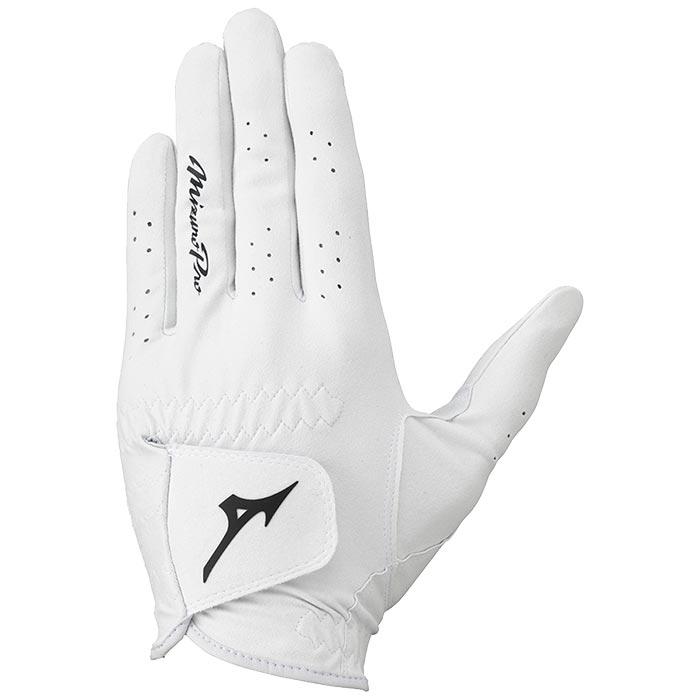 ミズノ　メンズ Mizuno Pro ミズノプロ ゴルフグローブ 5MJML453 01 ホワイト [2024年モデル]