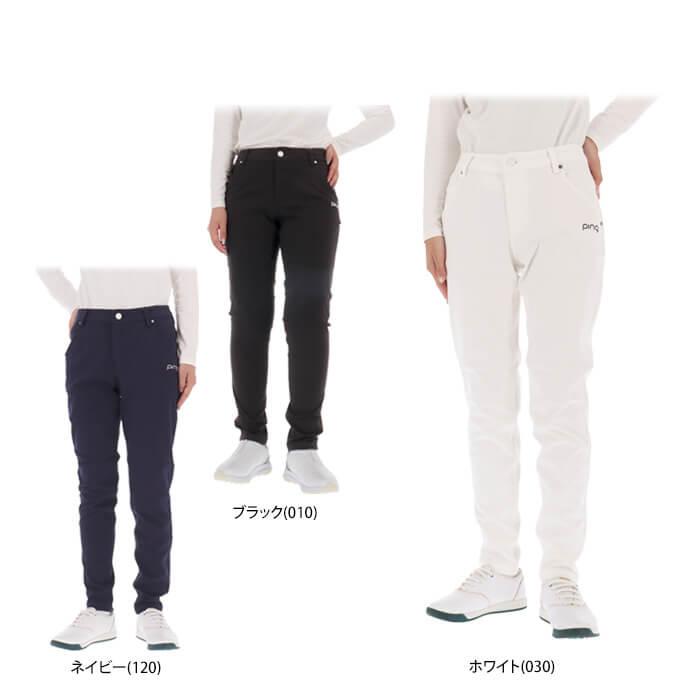 ゴルフウェア　ピンゴルフ レディース ストレッチ バックロゴ刺繍 ツイル 5ポケット ロングパンツ 622-4231806 [2024年秋冬モデル] 特価