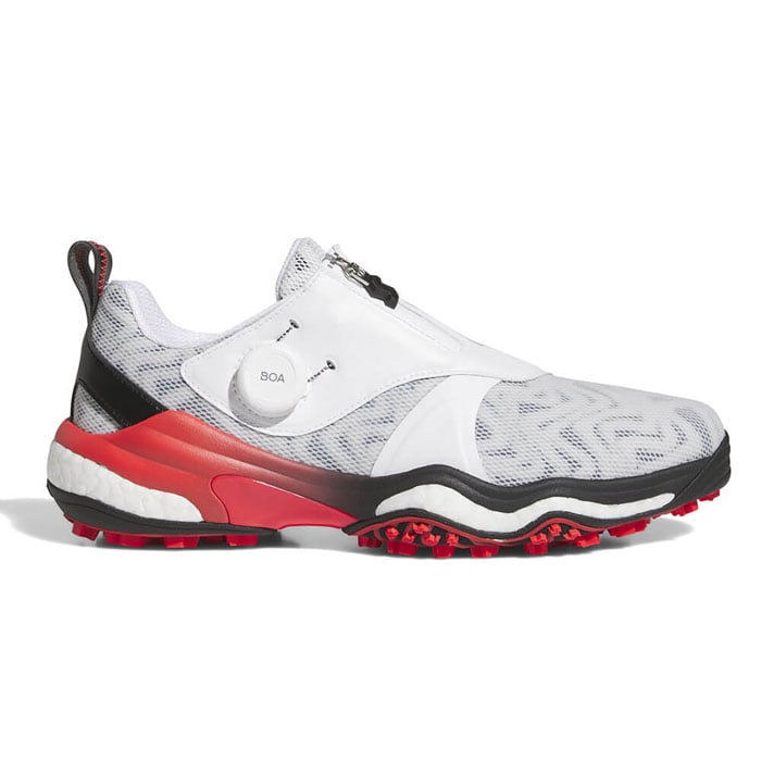 ゴルフシューズ アディダス メンズ CODECHAOS BOA コードカオス ボア 25 スパイクレス NKZ93 IH8444 フットウェアホワイト/コアブラック/ルシッドレッド [2025年モデル]