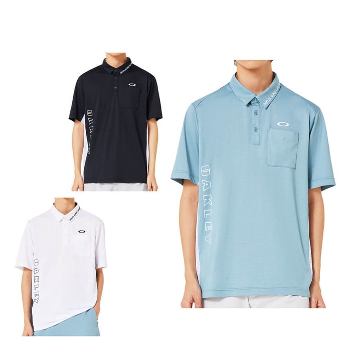 ゴルフウェア　オークリー メンズ ドビー素材 柄切替 半袖 ポロシャツ FOA407603 ゴルフウェア [2025年春夏モデル] 特価