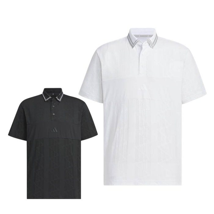 ゴルフウェア　アディダス メンズ ビヨンド ザ コース ジャガード BOSロゴ 半袖 ポロシャツ KUK57 [2025年春夏モデル] 特価 有賀園 ゴルフ