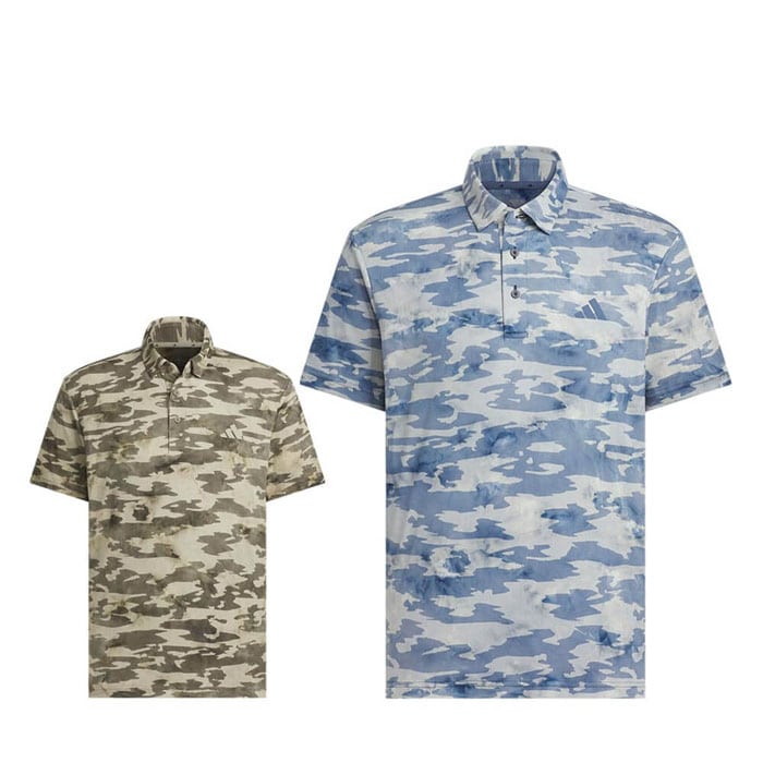 ゴルフウェア　アディダス メンズ カモフラージュ柄 半袖 ポロシャツ KVH24 [2025年春夏モデル] 特価 有賀園 ゴルフ