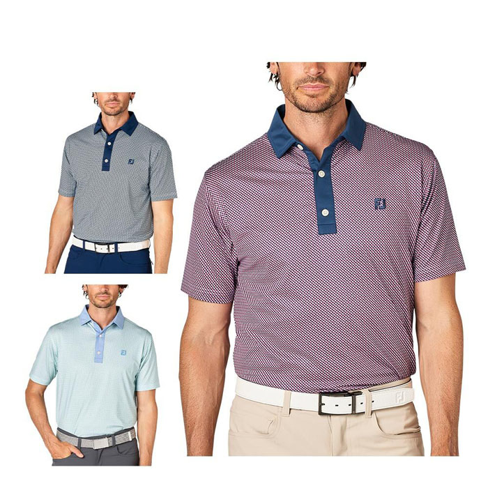 ゴルフウェア　フットジョイ メンズ ダイアゴナル クレリック 半袖 ポロシャツ FJ-S25-S18 [2025年春夏モデル] 特価