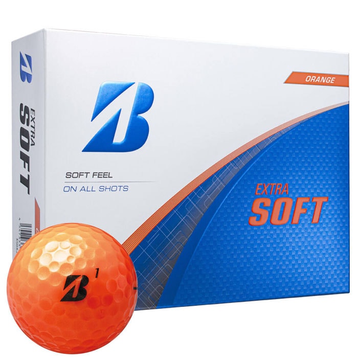 [2025年モデル] ブリヂストン EXTRA SOFT エクストラソフト ゴルフボール 1ダース（12球入り）　オレンジ