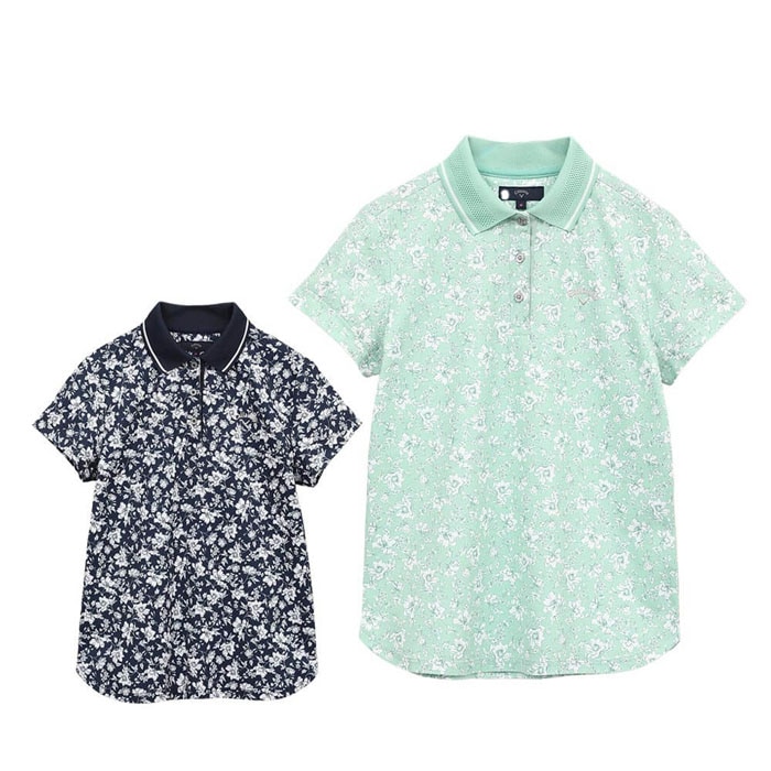 キャロウェイ　レディース フラワープリント 半袖 ポロシャツ C25134207 [2025年春夏モデル] 特価 有賀園 ゴルフ