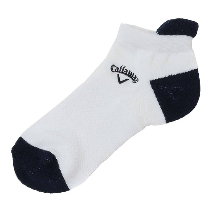 ゴルフウェア　キャロウェイ レディース メッシュ アンクルソックス C25193203 1030 ホワイト [2025年モデル] 有賀園 ゴルフ