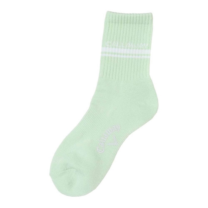 ゴルフウェア　キャロウェイ レディース ショートソックス C25193204 1130 ライトグリーン [2025年モデル] 有賀園 ゴルフ