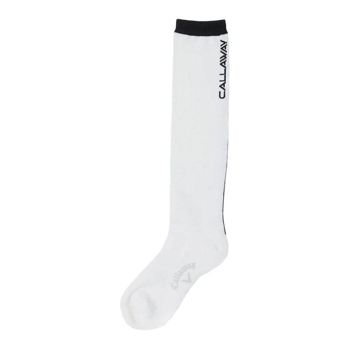ゴルフウェア　キャロウェイ レディース ハイソックス C25193209 1030 ホワイト [2025年モデル] 有賀園 ゴルフ