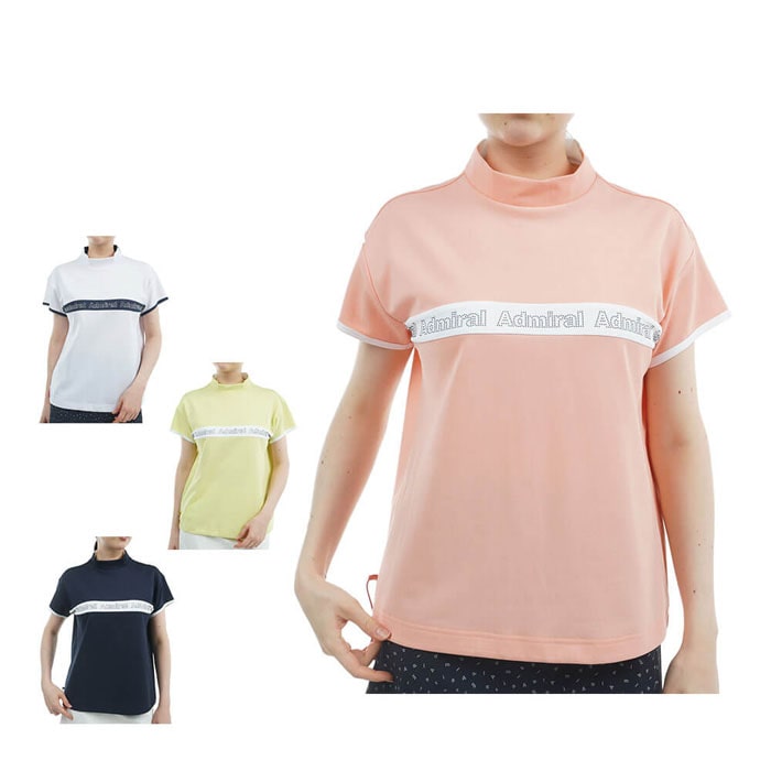 ゴルフウェア　アドミラル レディース ドロストヘム カノコ 半袖 モックネックシャツ ADLA527 [2025年春夏モデル] 特価