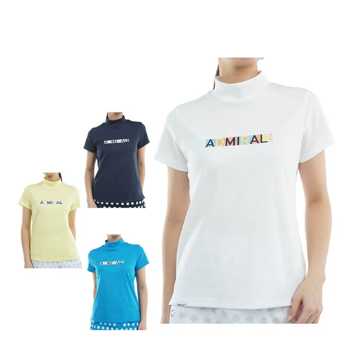 ゴルフウェア　アドミラル レディース CARAT ドライ 半袖 モックネックシャツ ADLA532 [2025年春夏モデル] 特価