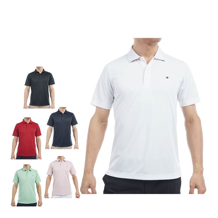 ゴルフウェア　トミー ヒルフィガー ゴルフ メンズ ベーシックフラッグ 半袖 ポロシャツ THMA493 [2025年春夏モデル]