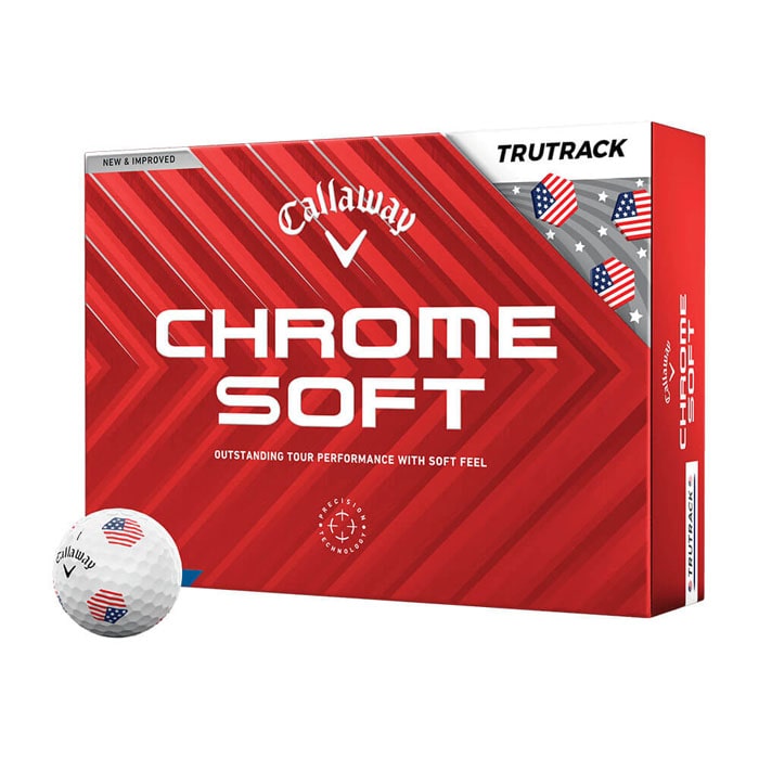 [2024年モデル] キャロウェイ CHROME SOFT TRUTRACK クロム ソフト ゴルフボール　1ダース（12球入り） トゥルートラック USA 特価