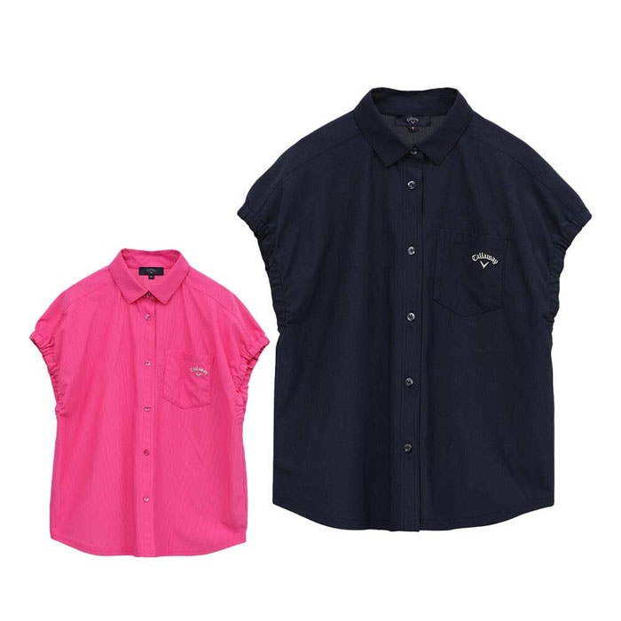 キャロウェイ　レディース かざあなメッシュ フレンチスリーブ 半袖 ポロシャツ C25134209 ゴルフウェア [2025年春夏モデル] 特価 有賀園 ゴルフ