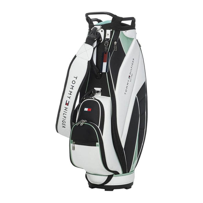 トミー ヒルフィガー ゴルフ ユニセックス カートキャディバッグ スポーツ THMG5SC2 00 ホワイト [2025年モデル] 有賀園 ゴルフ