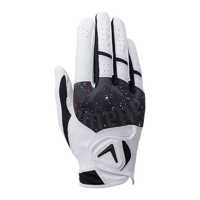 [2025年モデル] キャロウェイ　メンズ GRAPHIC グラフィック 右手用 ゴルフグローブ 25 JM ホワイト/ブラック