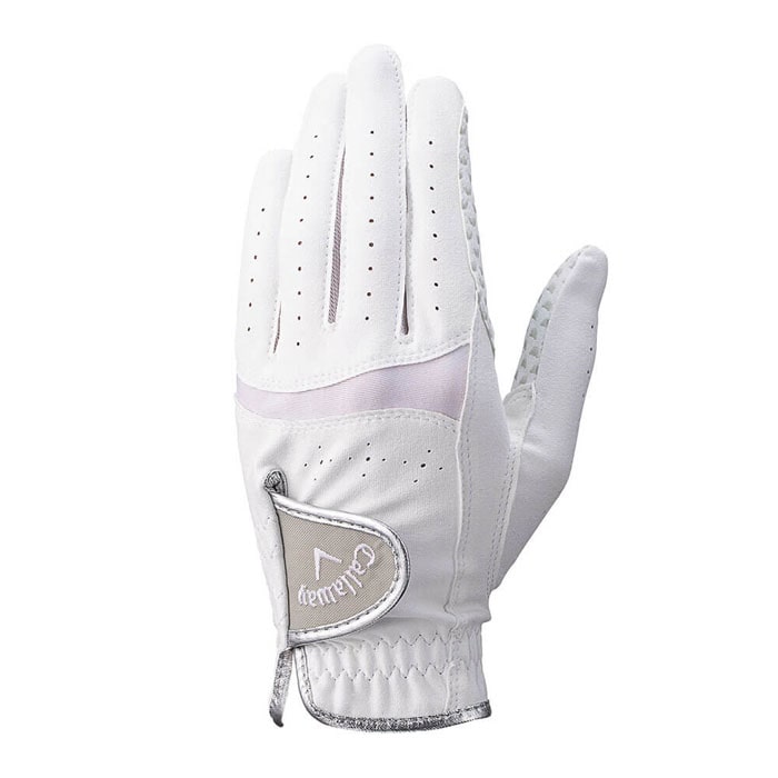 [2025年モデル] キャロウェイ　レディース HYPER GRIP WMS ハイパーグリップ ゴルフグローブ 25 JM ホワイト