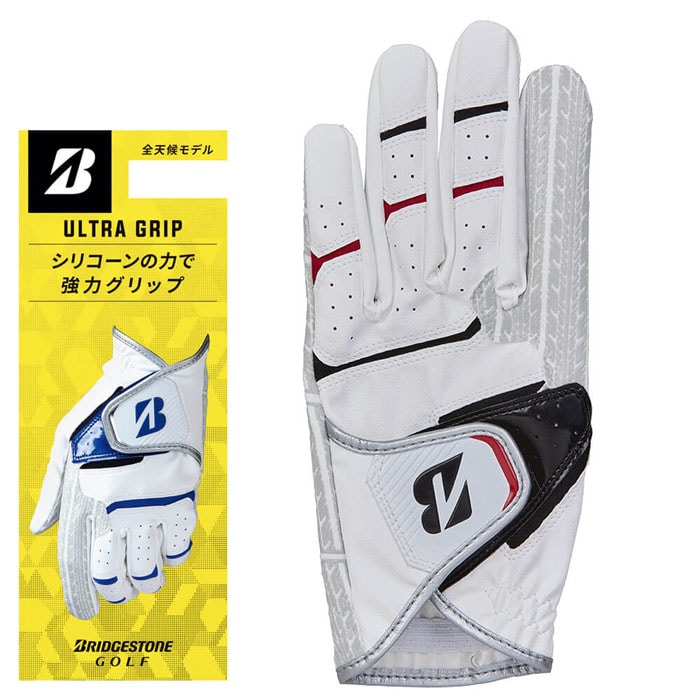 ブリヂストン　メンズ ULTRA GRIP ウルトラグリップ ゴルフグローブ GL2505 WK ホワイト/ブラック [2025年モデル]