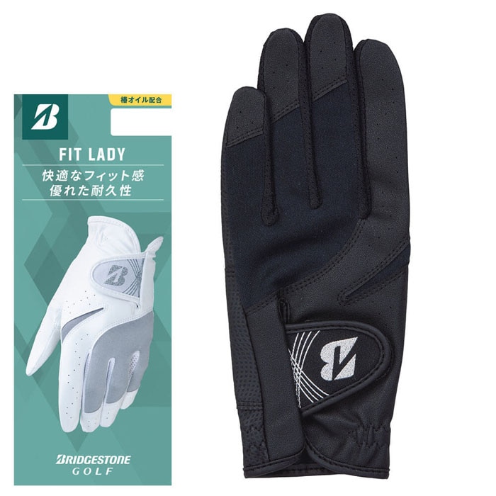 ブリヂストン　レディース FIT LADY フィット レディ ゴルフグローブ GL25L3 BK ブラック [2025年モデル]