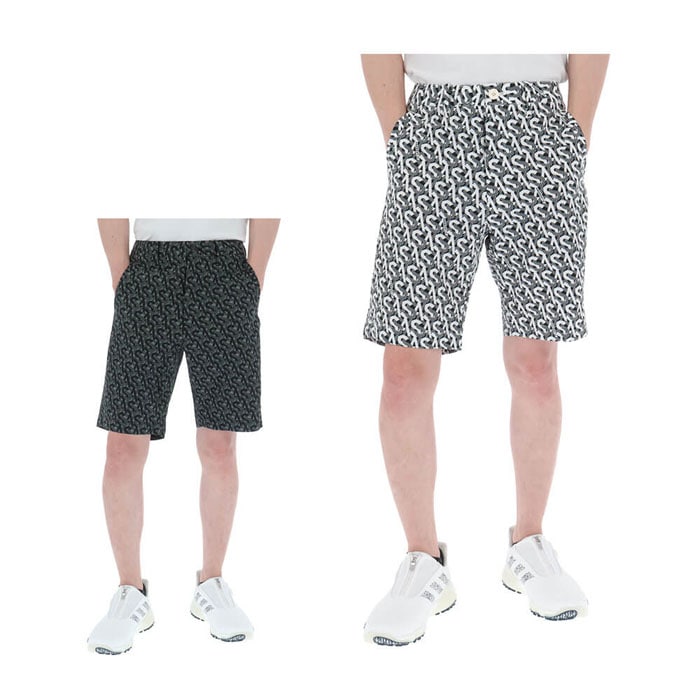 ゴルフウェア　セントアンドリュース メンズ SA モノグラム柄 サッカーストレッチ ショートパンツ 042-5132553 [2025年春夏モデル] 特価 有賀園 ゴルフ