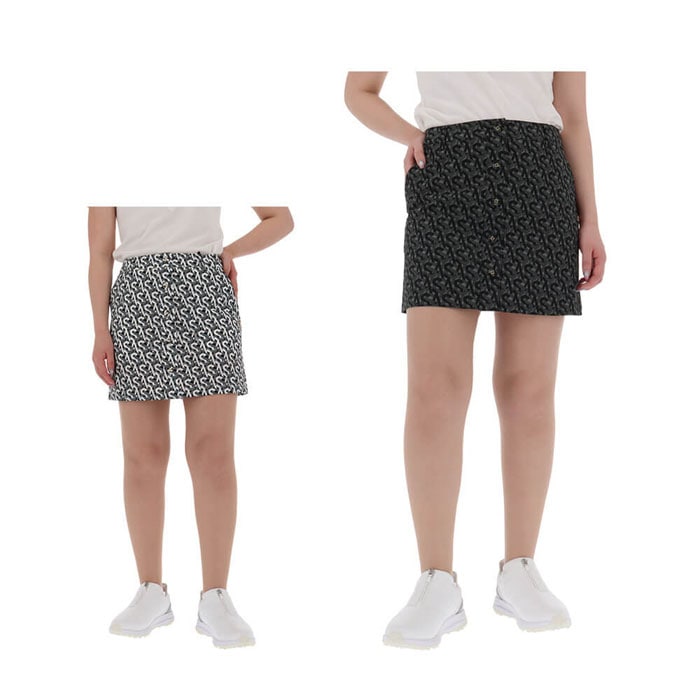 ゴルフウェア　セントアンドリュース レディース SA モノグラム柄 サッカーストレッチ スカート 043-5134554 [2025年春夏モデル] 特価 有賀園 ゴルフ