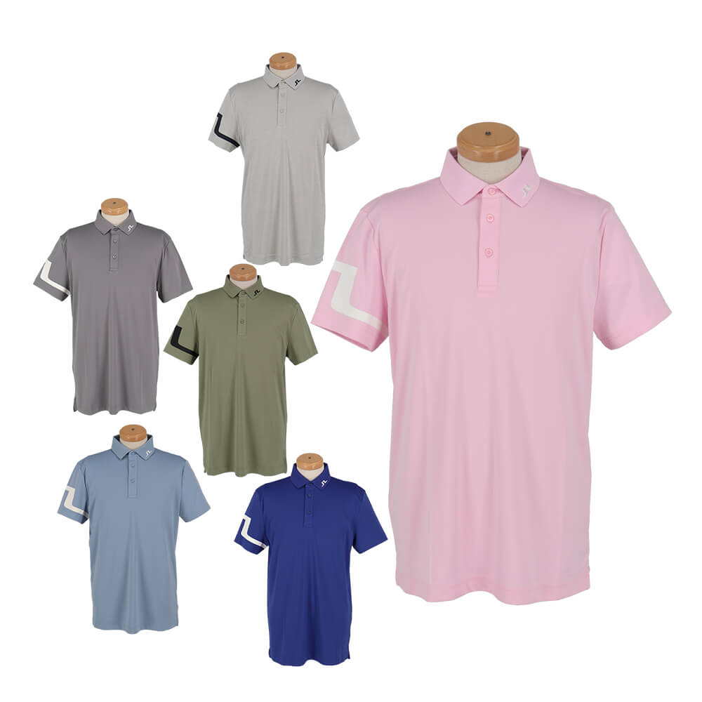 ゴルフウェア　Jリンドバーグ メンズ ロゴデザイン 半袖 ポロシャツ 071-23245 [2025年春夏モデル]