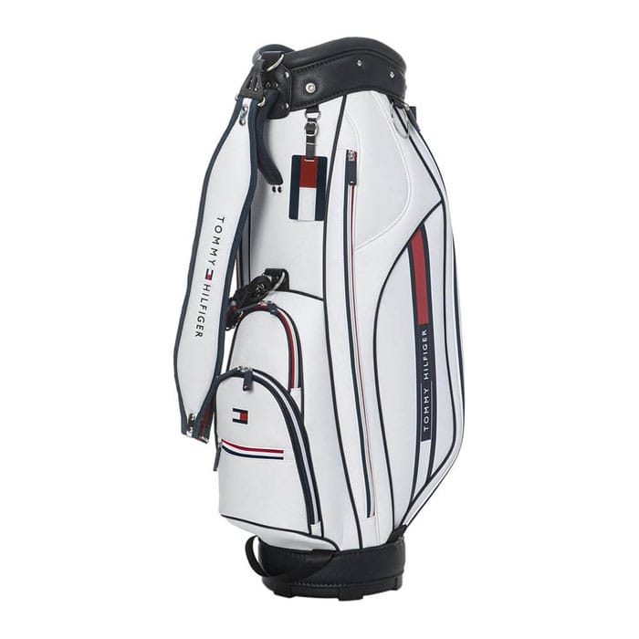 トミー ヒルフィガー ゴルフ ユニセックス カートキャディバッグ フラッグロゴ THMG5SC4 00 ホワイト [2025年モデル]