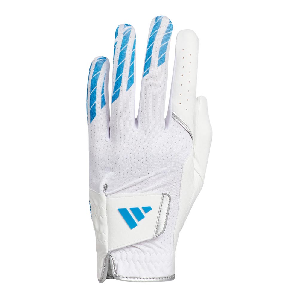 アディダス　メンズ COOL クール ハイグリップ 25 ゴルフグローブ KVH41 JE7174 ホワイト/ブライトブルー [2025年モデル] 特価