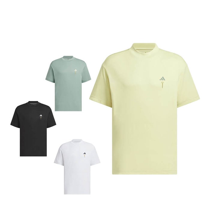 ゴルフウェア　アディダス ユニセックス HEAT.RDY バックグラフィック モックネック 半袖 Tシャツ KTI83 [2025年春夏モデル] 特価 有賀園 ゴルフ