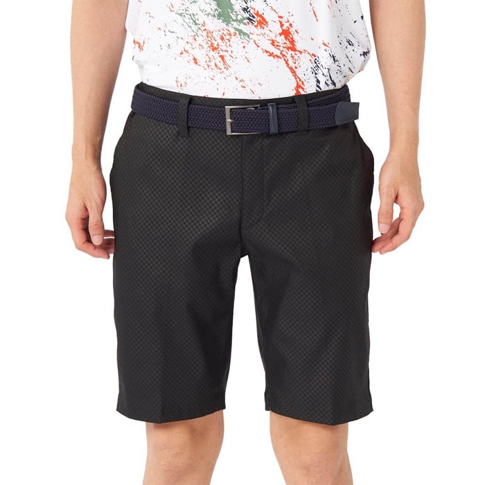 フィラ FILA メンズ 撥水 エンボスプリント ツイル ショートパンツ 745-309 ブラック ゴルフウェア [2025年春夏モデル] 特価 有賀園 ゴルフ