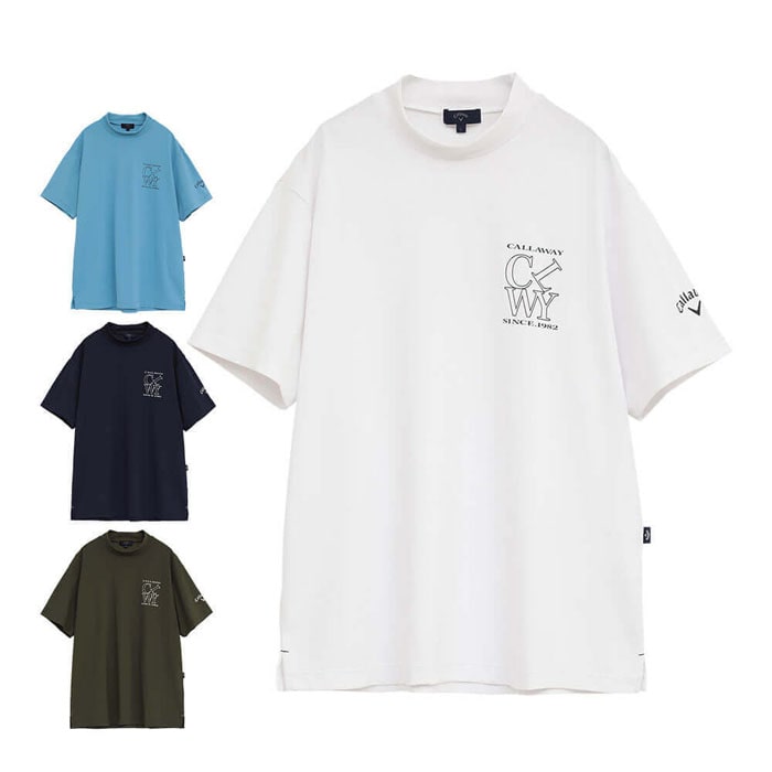 ゴルフウェア　キャロウェイ メンズ ハイゲージ カノコ 半袖 モックネックシャツ C25234100 [2025年モデル] 特価