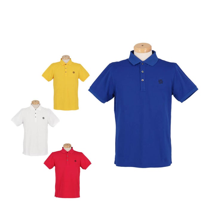 セントアンドリュース メンズ 変形 鹿の子 半袖 ポロシャツ 042-1960101 ゴルフウェア 特価