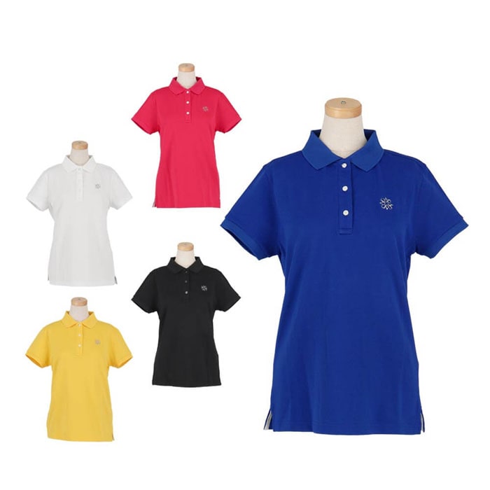 セントアンドリュース　レディース リブ衿 鹿の子 半袖 ポロシャツ 042-1960104 ゴルフウェア 特価