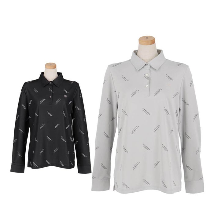 セントアンドリュース　レディース ロゴジャガード 長袖 ポロシャツ 043-2261902 ゴルフウェア 特価